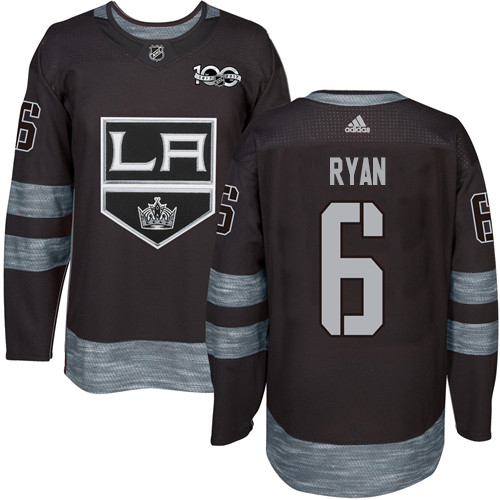 Adidas Kings #6 Joakim Ryan Black 1917-2017 100th Anniversary Stitched NHL Jersey