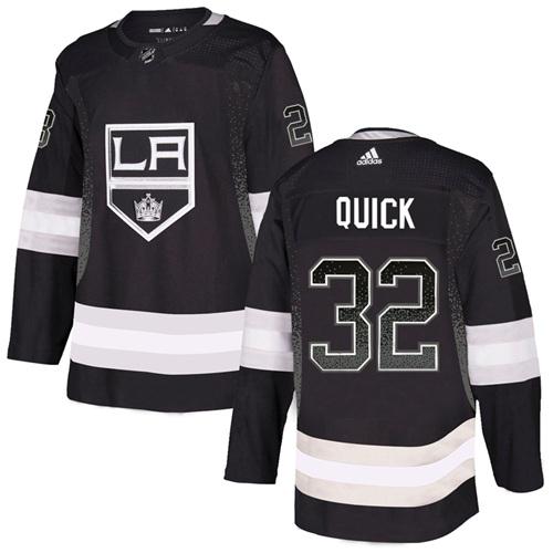 Adidas Kings #32 Jonathan Quick Black Home Authentic Drift Fashion Stitched NHL Jersey Adidas Kings #32 Jonathan Quick Black Home Authentic Drift Fashion Stitched NHL Jersey