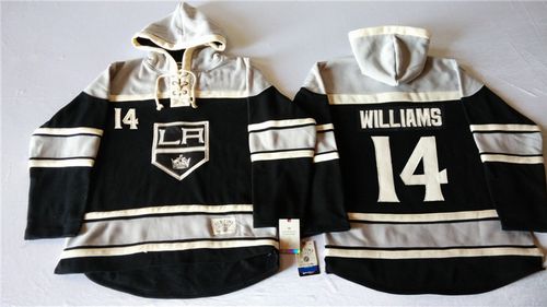 Kings #14 Justin Williams Black Sawyer Hooded Sweatshirt Stitched NHL Jersey Kings #14 Justin Williams Black Sawyer Hooded Sweatshirt Stitched NHL Jersey