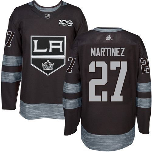 Adidas Kings #27 Alec Martinez Black 1917-2017 100th Anniversary Stitched NHL Jersey Adidas Kings #27 Alec Martinez Black 1917-2017 100th Anniversary Stitched NHL Jersey