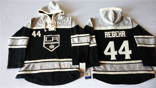 Kings #44 Robyn Regehr Black Sawyer Hooded Sweatshirt Stitched NHL Jersey Kings #44 Robyn Regehr Black Sawyer Hooded Sweatshirt Stitched NHL Jersey