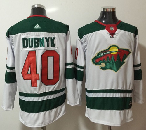 Adidas Wild #40 Devan Dubnyk White Road Authentic Stitched NHL Jersey Adidas Wild #40 Devan Dubnyk White Road Authentic Stitched NHL Jersey