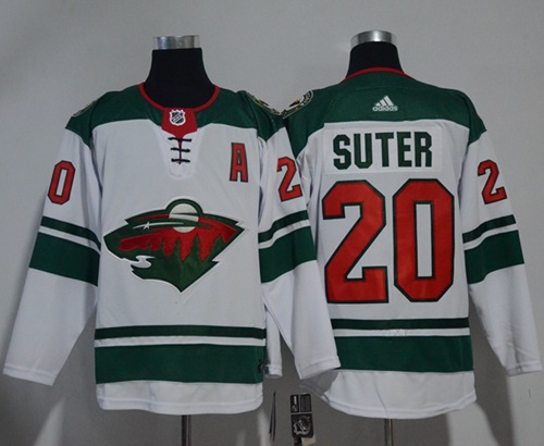 Adidas Wild #20 Ryan Suter White Road Authentic Stitched NHL Jersey Adidas Wild #20 Ryan Suter White Road Authentic Stitched NHL Jersey