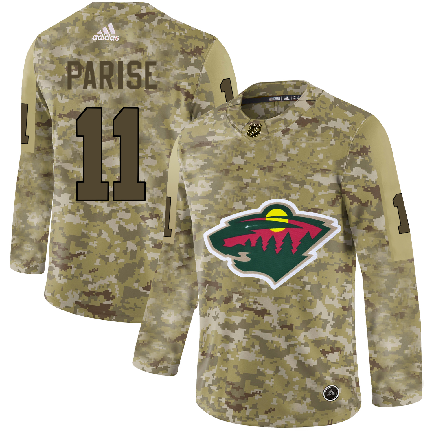 Adidas Wild #11 Zach Parise Camo Authentic Stitched NHL Jersey Adidas Wild #11 Zach Parise Camo Authentic Stitched NHL Jersey