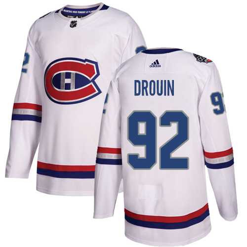 Adidas Canadiens #92 Jonathan Drouin White Authentic 2017 100 Classic Stitched NHL Jersey Adidas Canadiens #92 Jonathan Drouin White Authentic 2017 100 Classic Stitched NHL Jersey