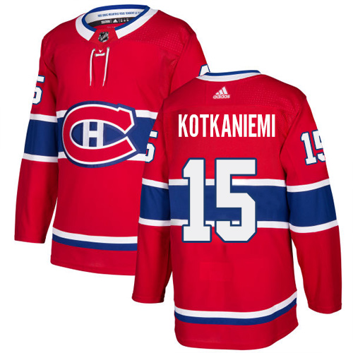 Adidas Canadiens #15 Jesperi Kotkaniemi Red Home Authentic Stitched NHL Jersey Adidas Canadiens #15 Jesperi Kotkaniemi Red Home Authentic Stitched NHL Jersey