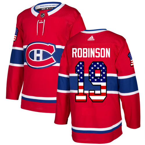 Adidas Canadiens #19 Larry Robinson Red Home Authentic USA Flag Stitched NHL Jersey Adidas Canadiens #19 Larry Robinson Red Home Authentic USA Flag Stitched NHL Jersey