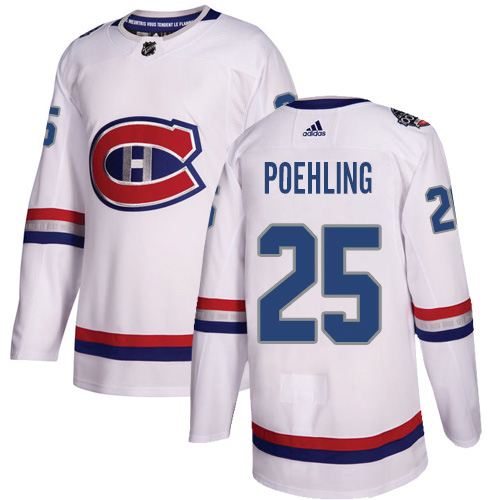 Adidas Canadiens #25 Ryan Poehling White Authentic 2017 100 Classic Stitched NHL Jersey Adidas Canadiens #25 Ryan Poehling White Authentic 2017 100 Classic Stitched NHL Jersey