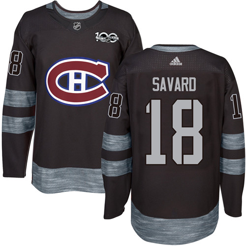 Adidas Canadiens #18 Serge Savard Black 1917-2017 100th Anniversary Stitched NHL Jersey Adidas Canadiens #18 Serge Savard Black 1917-2017 100th Anniversary Stitched NHL Jersey