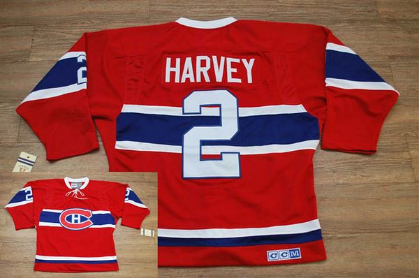 Canadiens #2 Doug Harvey Stitched Red CH CCM Throwback NHL Jersey Canadiens #2 Doug Harvey Stitched Red CH CCM Throwback NHL Jersey