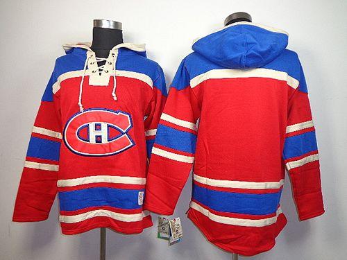 Canadiens Blank Red Sawyer Hooded Sweatshirt Stitched NHL Jersey Canadiens Blank Red Sawyer Hooded Sweatshirt Stitched NHL Jersey