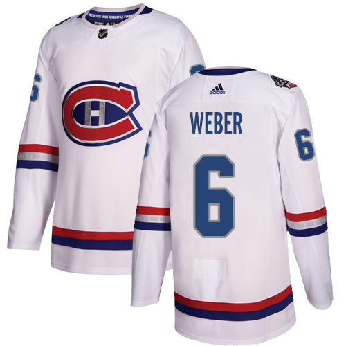 Adidas Canadiens #6 Shea Weber White Authentic 2017 100 Classic Stitched NHL Jersey Adidas Canadiens #6 Shea Weber White Authentic 2017 100 Classic Stitched NHL Jersey