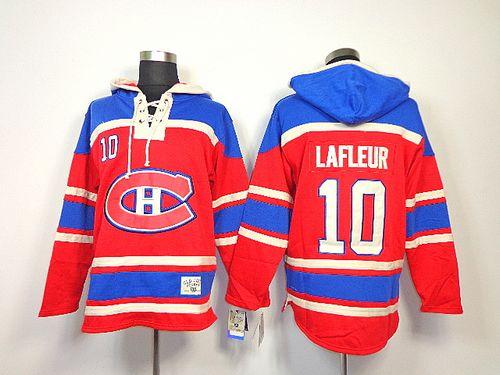 Canadiens #10 Guy Lafleur Red Sawyer Hooded Sweatshirt Stitched NHL Jersey Canadiens #10 Guy Lafleur Red Sawyer Hooded Sweatshirt Stitched NHL Jersey
