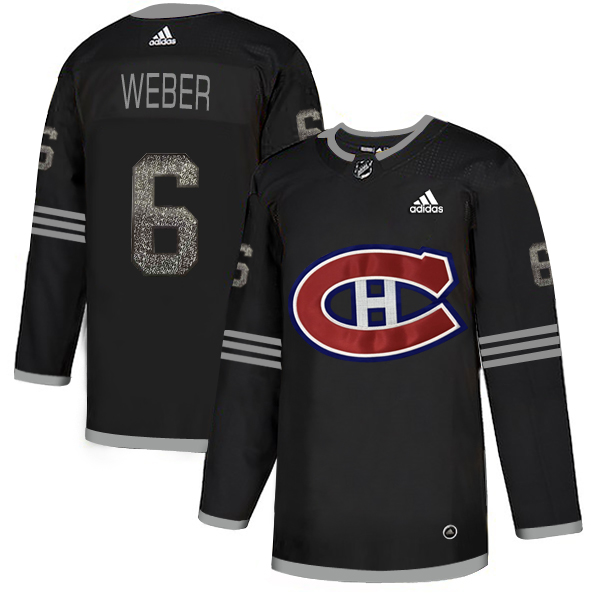 Adidas Canadiens #6 Shea Weber Black Authentic Classic Stitched NHL Jersey Adidas Canadiens #6 Shea Weber Black Authentic Classic Stitched NHL Jersey