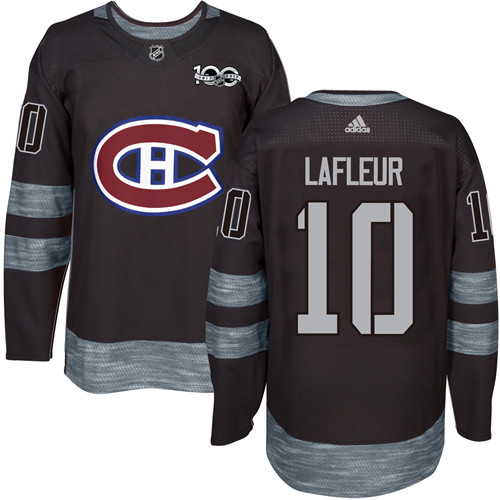 Adidas Canadiens #10 Guy Lafleur Black 1917-2017 100th Anniversary Stitched NHL Jersey Adidas Canadiens #10 Guy Lafleur Black 1917-2017 100th Anniversary Stitched NHL Jersey