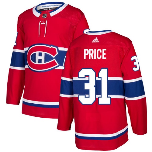 Adidas Canadiens #31 Carey Price Red Home Authentic Stitched NHL Jersey Adidas Canadiens #31 Carey Price Red Home Authentic Stitched NHL Jersey