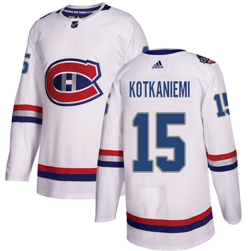 Adidas Canadiens #15 Jesperi Kotkaniemi White Authentic 2017 100 Classic Stitched NHL Jersey Adidas Canadiens #15 Jesperi Kotkaniemi White Authentic 2017 100 Classic Stitched NHL Jersey