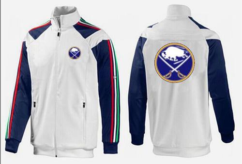 NHL Buffalo Sabres Zip Jackets White-1 NHL Buffalo Sabres Zip Jackets White-1