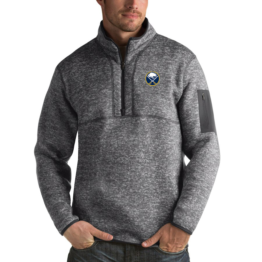 Buffalo Sabres Antigua Fortune Quarter-Zip Pullover Jacket Black Buffalo Sabres Antigua Fortune Quarter-Zip Pullover Jacket Black