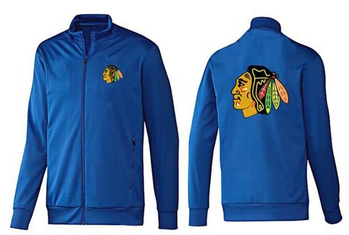 NHL Chicago Blackhawks Zip Jackets Blue-1 NHL Chicago Blackhawks Zip Jackets Blue-1