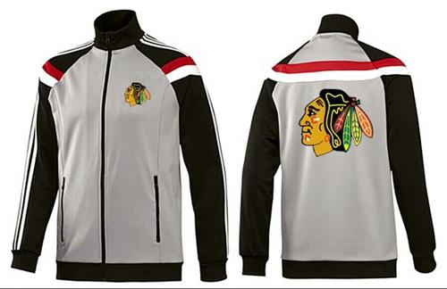 NHL Chicago Blackhawks Zip Jackets Grey NHL Chicago Blackhawks Zip Jackets Grey
