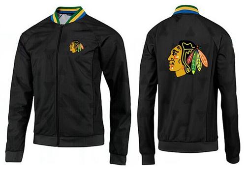 NHL Chicago Blackhawks Zip Jackets Black-3 NHL Chicago Blackhawks Zip Jackets Black-3