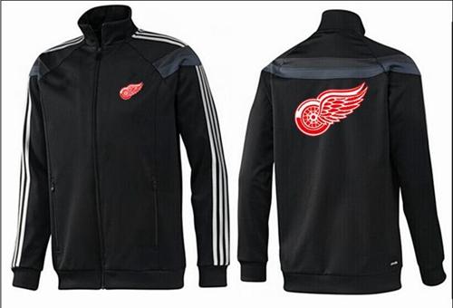 NHL Detroit Red Wings Zip Jackets Black-2 NHL Detroit Red Wings Zip Jackets Black-2