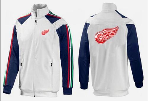 NHL Detroit Red Wings Zip Jackets White-2 NHL Detroit Red Wings Zip Jackets White-2