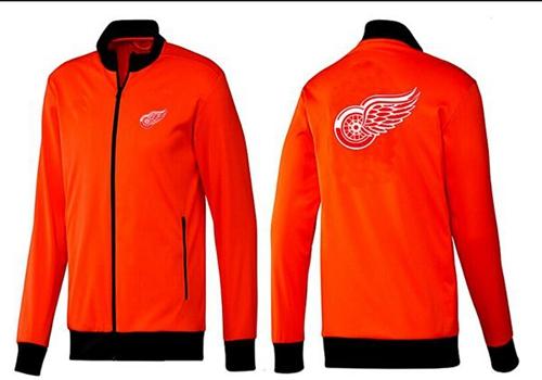 NHL Detroit Red Wings Zip Jackets Orange-1 NHL Detroit Red Wings Zip Jackets Orange-1