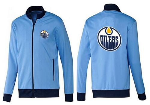 NHL Edmonton Oilers Zip Jackets Light Blue NHL Edmonton Oilers Zip Jackets Light Blue
