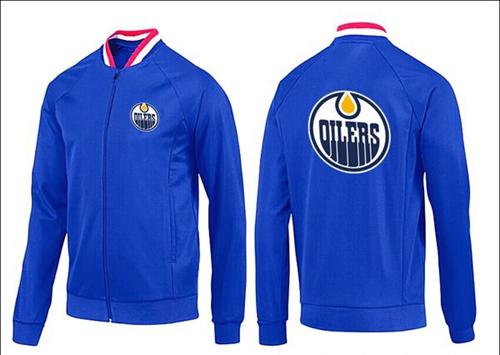 NHL Edmonton Oilers Zip Jackets Blue-1 NHL Edmonton Oilers Zip Jackets Blue-1