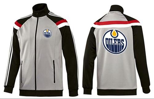NHL Edmonton Oilers Zip Jackets Grey NHL Edmonton Oilers Zip Jackets Grey