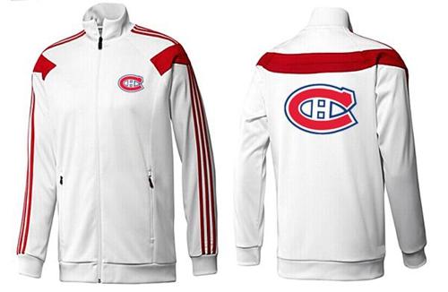 NHL Montreal Canadiens Zip Jackets White-2 NHL Montreal Canadiens Zip Jackets White-2