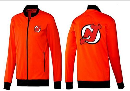 NHL New Jersey Devils Zip Jackets Orange-1 NHL New Jersey Devils Zip Jackets Orange-1