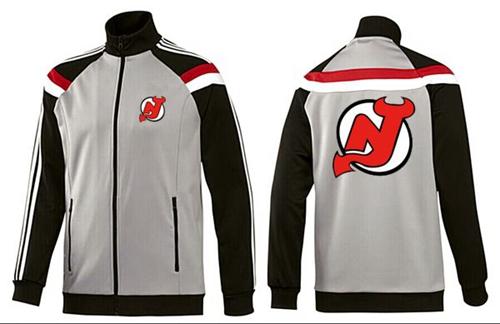 NHL New Jersey Devils Zip Jackets Grey NHL New Jersey Devils Zip Jackets Grey