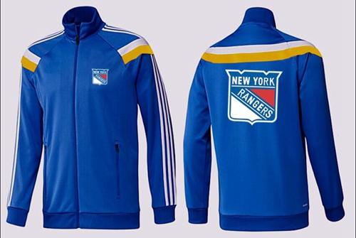 NHL New York Rangers Zip Jackets Blue-4 NHL New York Rangers Zip Jackets Blue-4