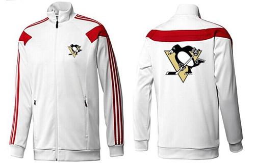 NHL Pittsburgh Penguins Zip Jackets White-2 NHL Pittsburgh Penguins Zip Jackets White-2