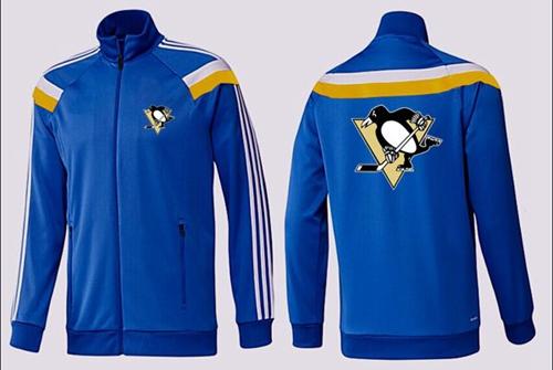 NHL Pittsburgh Penguins Zip Jackets Blue-2 NHL Pittsburgh Penguins Zip Jackets Blue-2