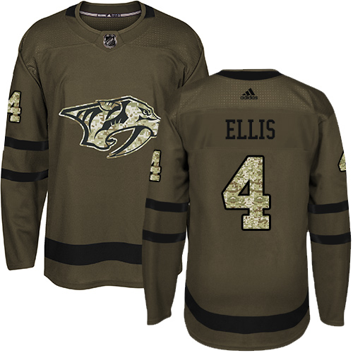 Adidas Predators #4 Ryan Ellis Green Salute to Service Stitched NHL Jersey Adidas Predators #4 Ryan Ellis Green Salute to Service Stitched NHL Jersey