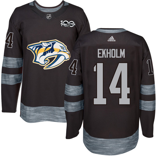 Adidas Predators #14 Mattias Ekholm Black 1917-2017 100th Anniversary Stitched NHL Jersey Adidas Predators #14 Mattias Ekholm Black 1917-2017 100th Anniversary Stitched NHL Jersey