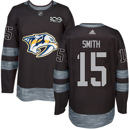 Adidas Predators #15 Craig Smith Black 1917-2017 100th Anniversary Stitched NHL Jersey Adidas Predators #15 Craig Smith Black 1917-2017 100th Anniversary Stitched NHL Jersey