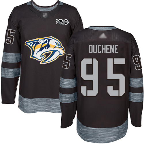 Adidas Predators #95 Matt Duchene Black 1917-2017 100th Anniversary Stitched NHL Jersey