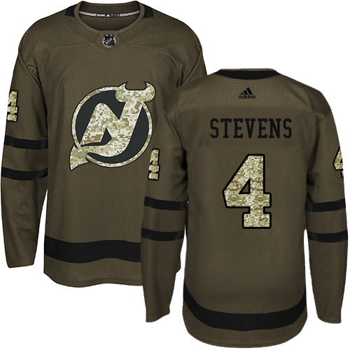 Adidas Devils #4 Scott Stevens Green Salute to Service Stitched NHL Jersey Adidas Devils #4 Scott Stevens Green Salute to Service Stitched NHL Jersey