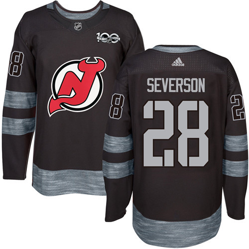 Adidas Devils #28 Damon Severson Black 1917-2017 100th Anniversary Stitched NHL Jersey Adidas Devils #28 Damon Severson Black 1917-2017 100th Anniversary Stitched NHL Jersey