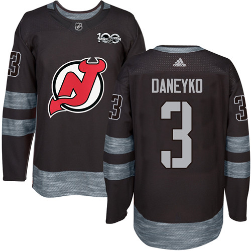 Adidas Devils #3 Ken Daneyko Black 1917-2017 100th Anniversary Stitched NHL Jersey Adidas Devils #3 Ken Daneyko Black 1917-2017 100th Anniversary Stitched NHL Jersey