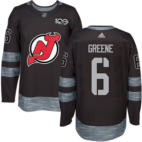 Adidas Devils #6 Andy Greene Black 1917-2017 100th Anniversary Stitched NHL Jersey Adidas Devils #6 Andy Greene Black 1917-2017 100th Anniversary Stitched NHL Jersey