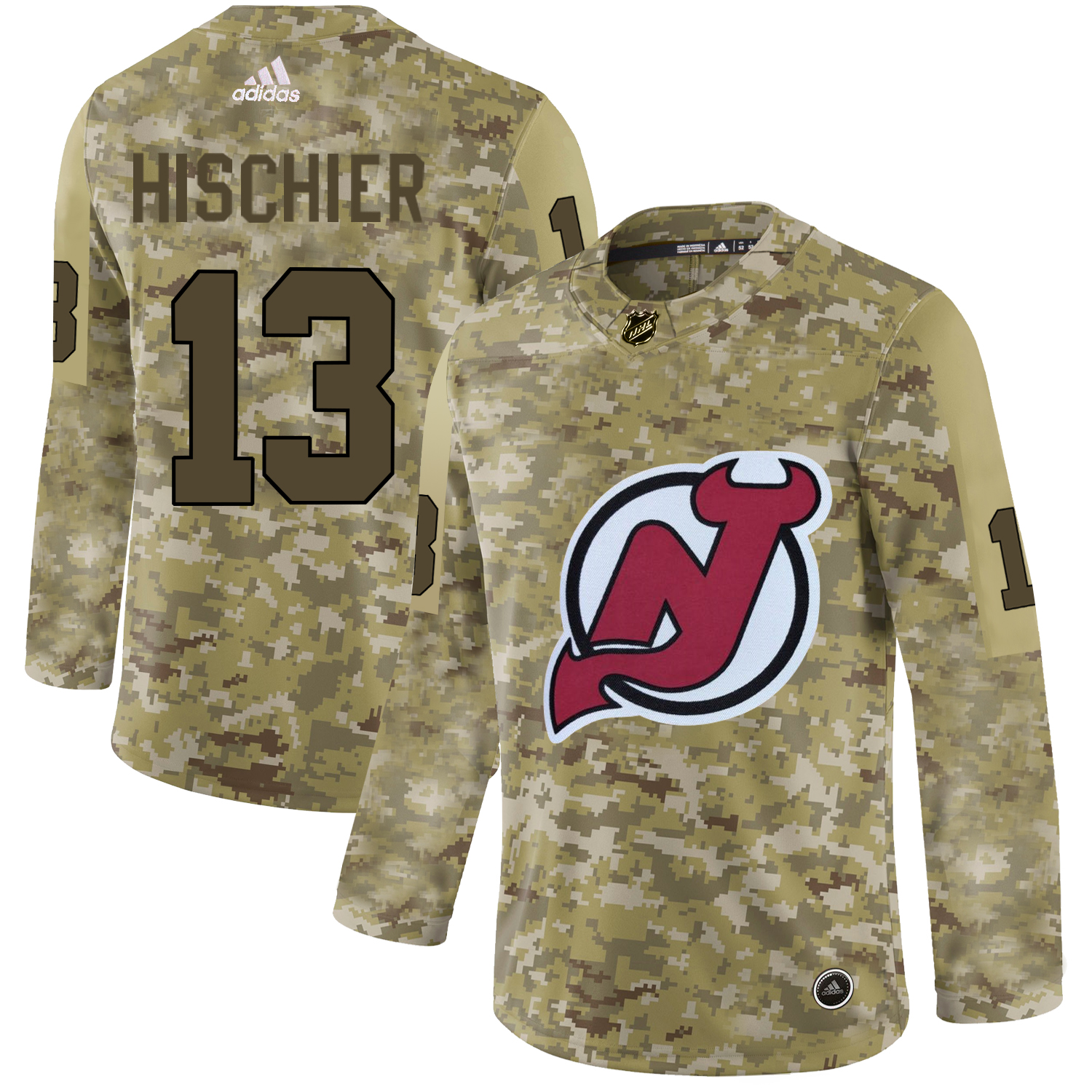 Adidas Devils #13 Nico Hischier Camo Authentic Stitched NHL Jersey Adidas Devils #13 Nico Hischier Camo Authentic Stitched NHL Jersey