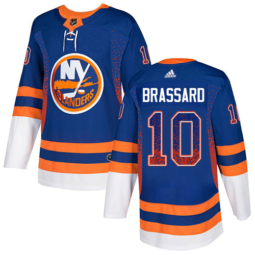 Adidas Islanders #10 Derek Brassard Royal Blue Home Authentic Drift Fashion Stitched NHL Jersey