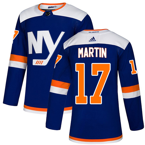 Adidas Islanders #17 Matt Martin Blue Authentic Alternate Stitched NHL Jersey Adidas Islanders #17 Matt Martin Blue Authentic Alternate Stitched NHL Jersey