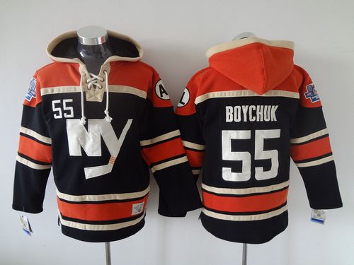 Islanders #55 Johnny Boychuk Dark Blue Sawyer Hooded Sweatshirt Stitched NHL Jersey Islanders #55 Johnny Boychuk Dark Blue Sawyer Hooded Sweatshirt Stitched NHL Jersey
